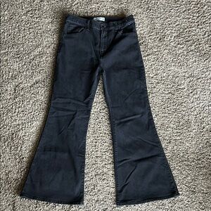 wide flare Abercrombie and Fitch jeans